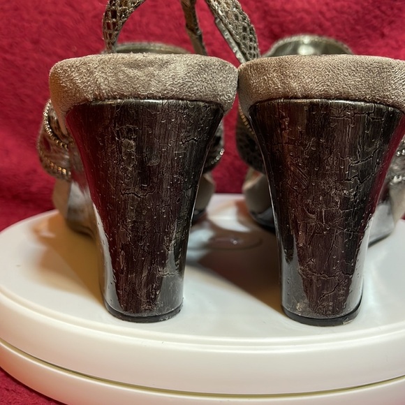 Style & Co Alouise Toe Ring Sandal Pewter  3” Heel - Picture 7 of 7